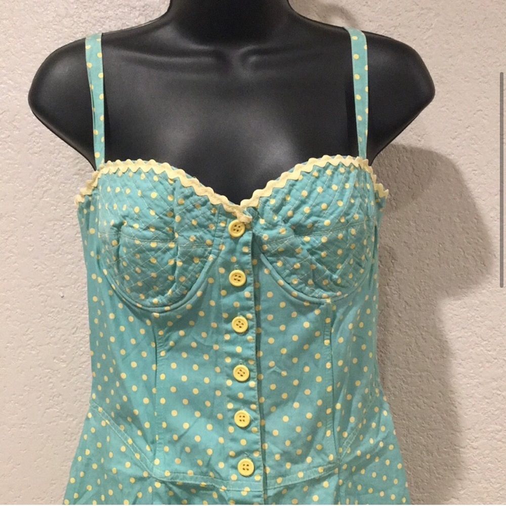 Rare Vintage Betsey Johnson Retro Polka Dot Dress - Picture 2 of 7